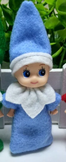 Blue boy 8 стилей, новинка, 50 шт., Рождественская кукла, 8 стилей, плюшевая игрушка, кукла, розовый, красный, фиолетовый, украшение, подарок на Рождество, год - Цвет: Blue boy