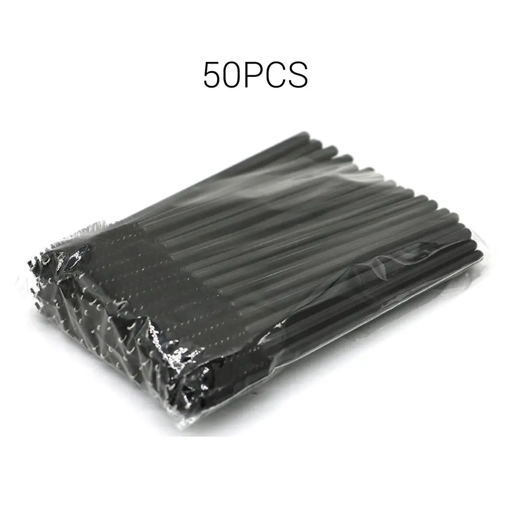 

50pcs Disposable Eyelash Curler Lip Brush Gloss Lipstick Wands Applicator Brush Makeup Tool