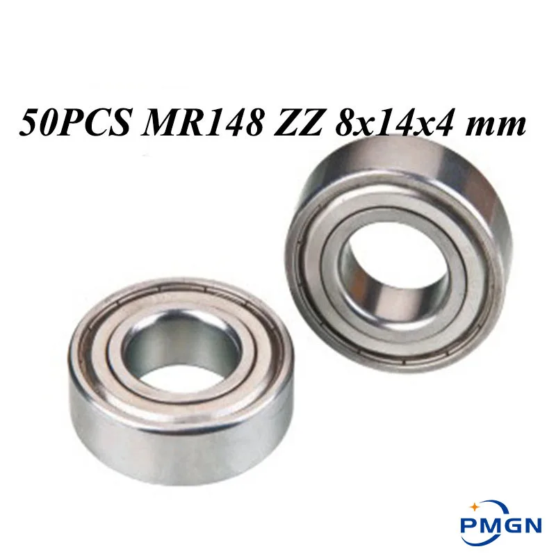 50 шт./лот ABEC 5 L 1480ZZ MR148ZZ MR148Z MR148 2Z ZZ 8x14x4 мм металлическое уплотнение миниатюрное