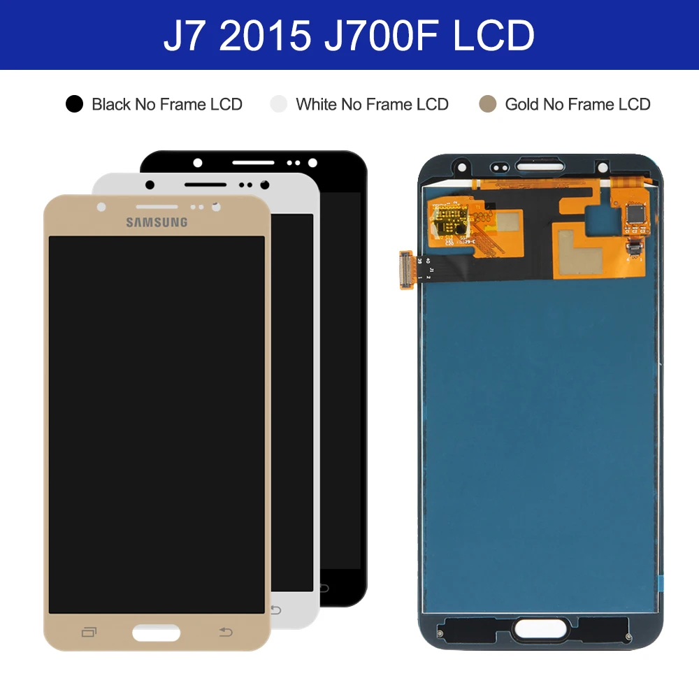 ЖК-дисплей 5 ''для Samsung Galaxy J7 2015 J700 J700F J700M J700H с сенсорным экраном и дигитайзером