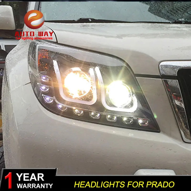 Автомобильный Стайлинг налобный фонарь для Toyota Prado 2010 2011 светодиодный s DRL дневные