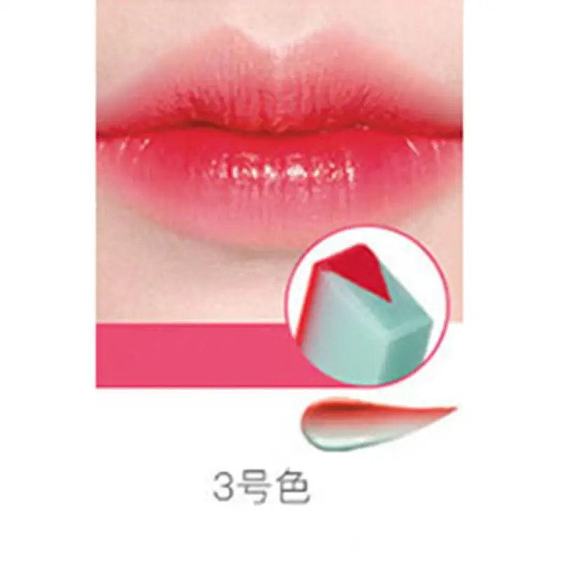 XY необычная женская помада градиентного цвета V образный оттенок шелковистая