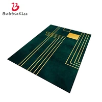 bubble kiss carpet for living room nordic simplicity green golden line modern home decor rug bedroom customized large floor mat