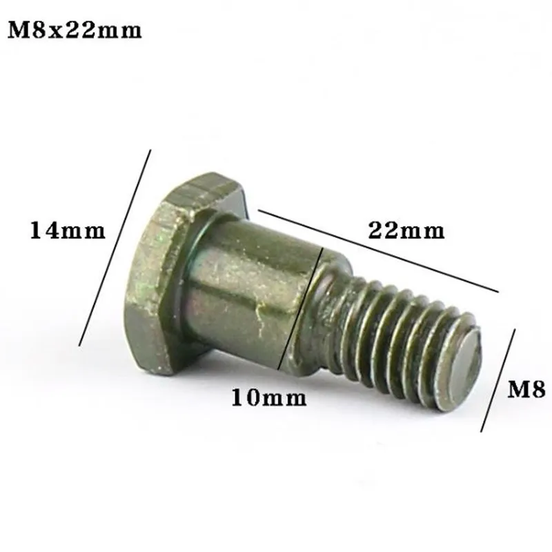

5 шт./лот электрические маленькие винты для штатива для мотоцикла, скутера, боковые опорные винты m8x22 мм