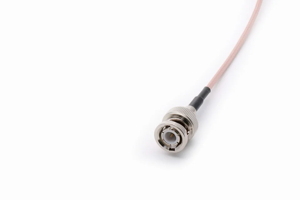 Coaxial do Adaptador Masculino com Cabo da Trança Bnc para o Macho Bnc do rf da Câmera do Cctv ao Rf-conversor Pces 50cm 100 Rg316 10cm 15cm 16 do adaptador bnc do rf da câmera