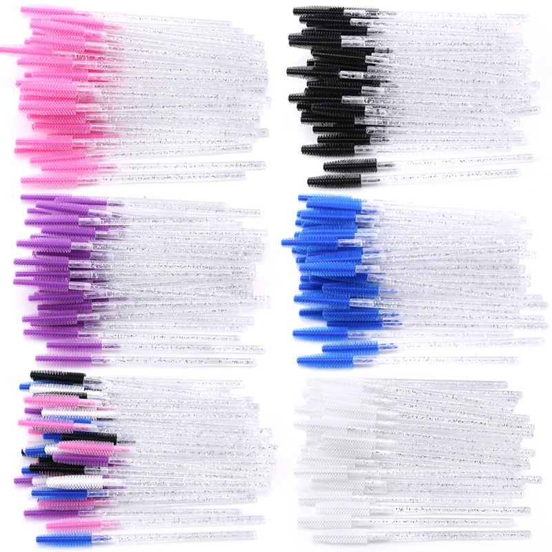 Одноразовая силиконовая искусственная щетка расческа для туши ресниц