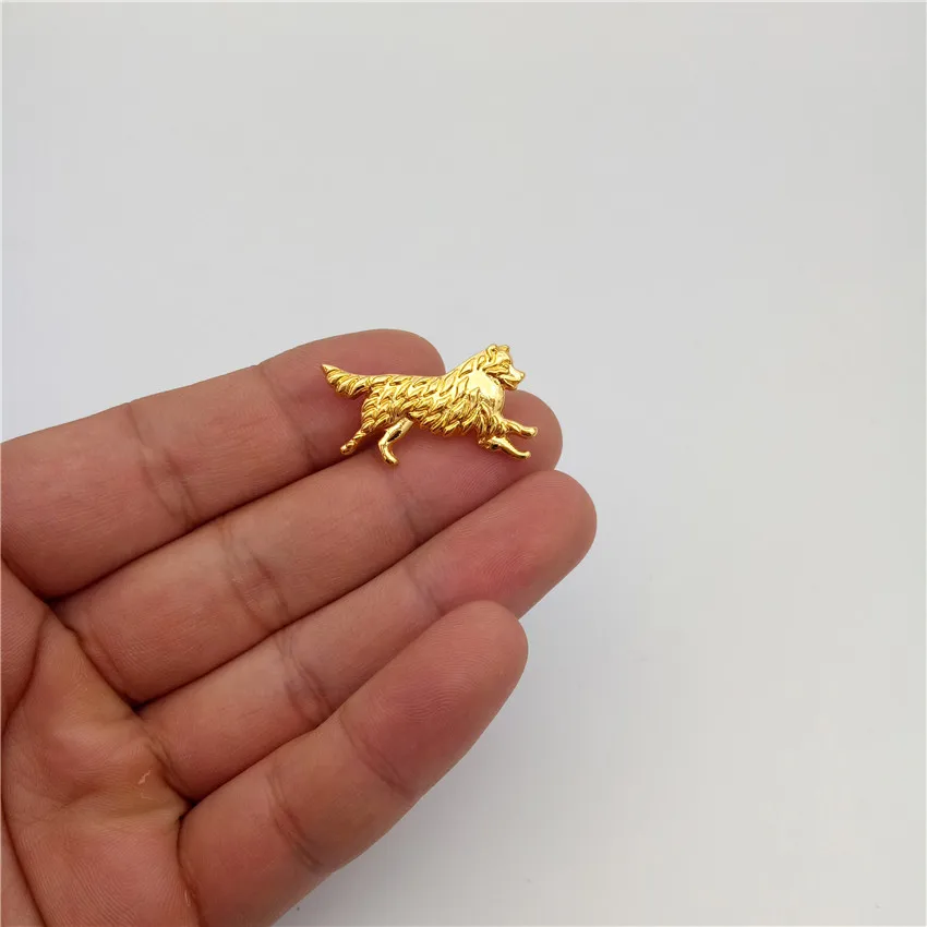 Прямая поставка модный Австралийский шейкер булавки для воротника животные