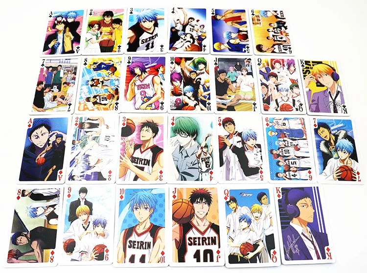 Аниме Kuroko игрушки Kuroko's баскетбольный покер персонаж колода игра коллекция