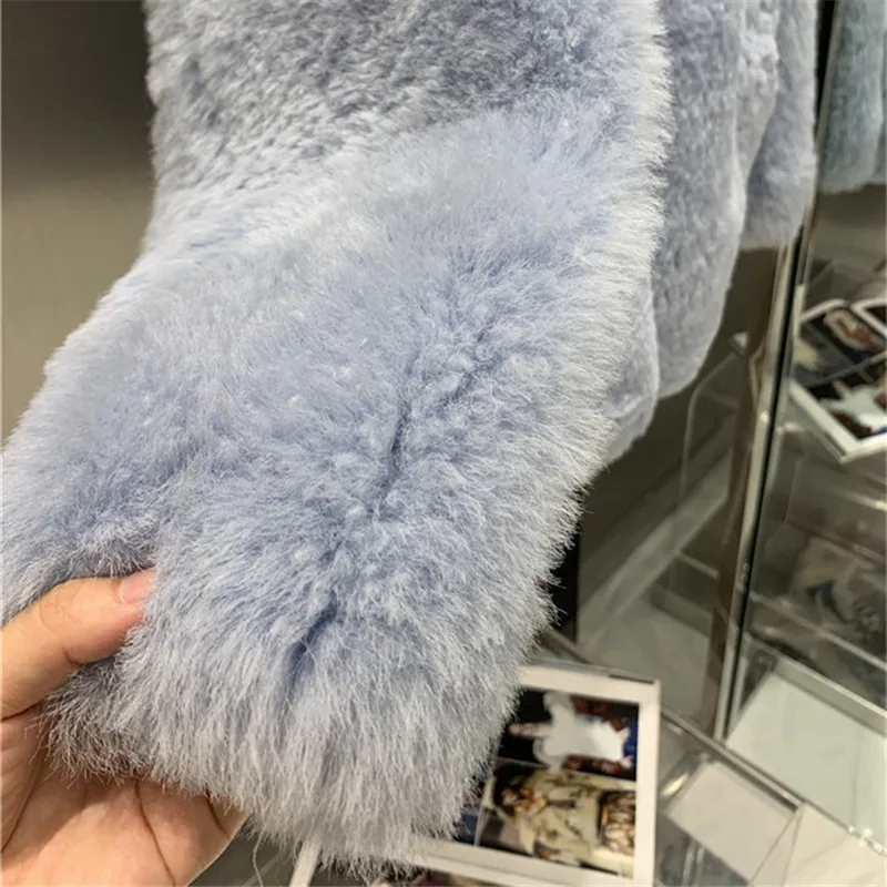 

Winter Real Fur Coat Women Natural Sheep Shearing Jacket Ladis Overcoat Casual Warm 2021 New Natural Genuine Lamb Wool Fur Coat