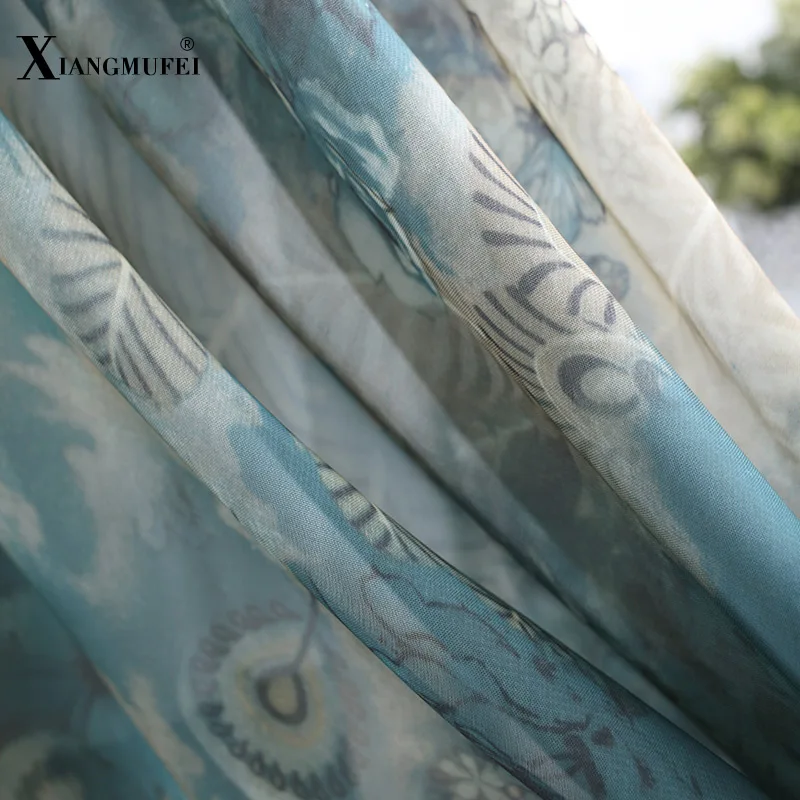 

Woman Chiffon Beach Skirt Good Fabric Drape Plus Free Size Skirt High Waist Bohemian Style Printing Mid-calf Floral Skirt