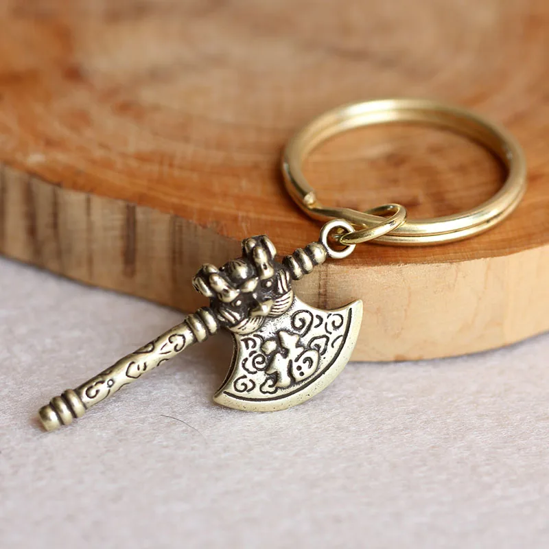 Креативная латунная подвеска в виде головы тигра стиле ретро автомобильные