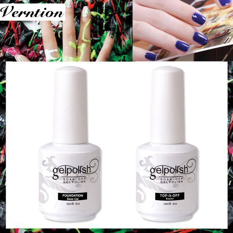 Вернция 15 мл Топ и покрытие основа под Гель-лак впитывающая + поверхностные