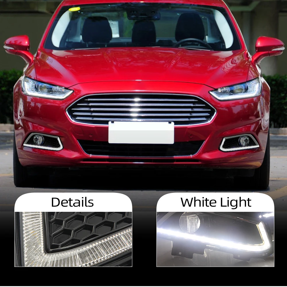 DRL для Ford Mondeo Fusion 2013 2014 2015 2016 дневной ходовой светильник светодиодный