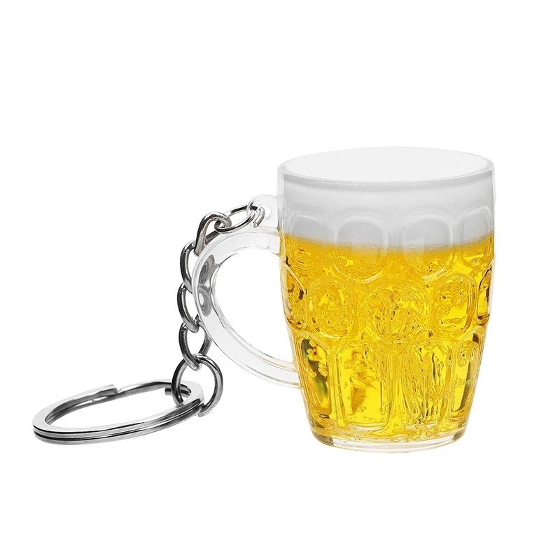 Миниатюрный креативный крутой милый полимерный брелок для пива и автомобиля