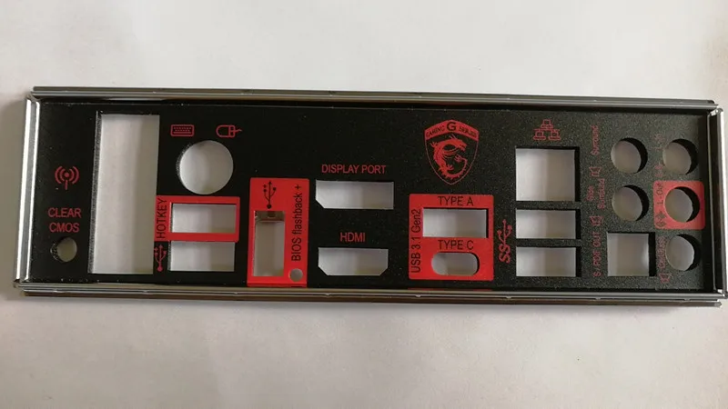 Для MSI Z170A GAMING M9 ACK I / O Bezel Корпус Корпуса USB железная пластина (без материнской