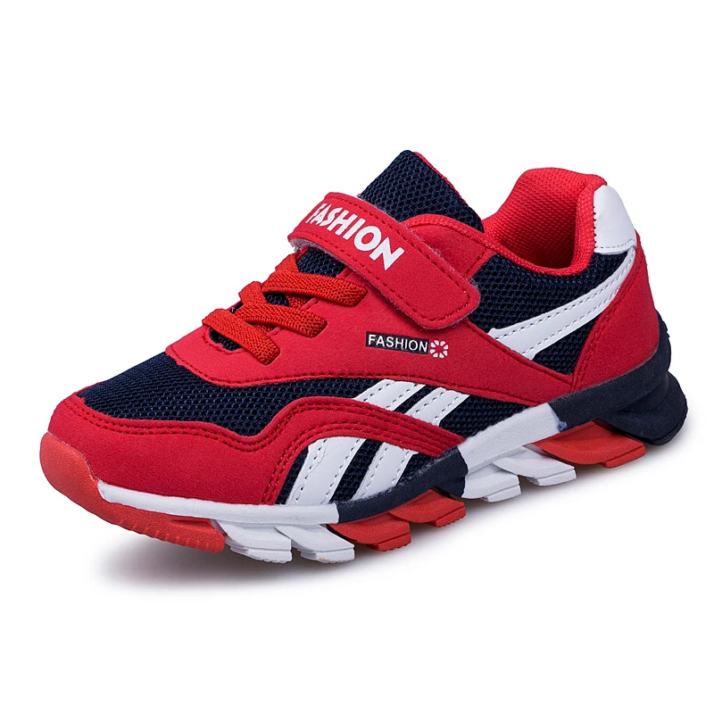 Детские Нескользящие кроссовки из ТПР сетчатая удобная летняя спортивная обувь