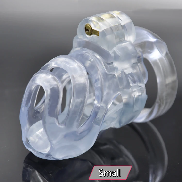 Новый 3D дизайн натуральный каучук маленький Мужской Пояс верности клетка для