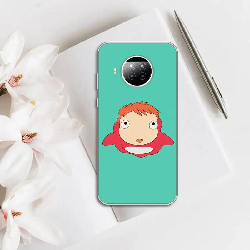 

ponyo Hayao Miyazak cartoon Phone Case Transparent for Xiaomi mi note 10 8 9 t HUAWEI p30 40 11 Samsung S 8 9 10 20 pro lite