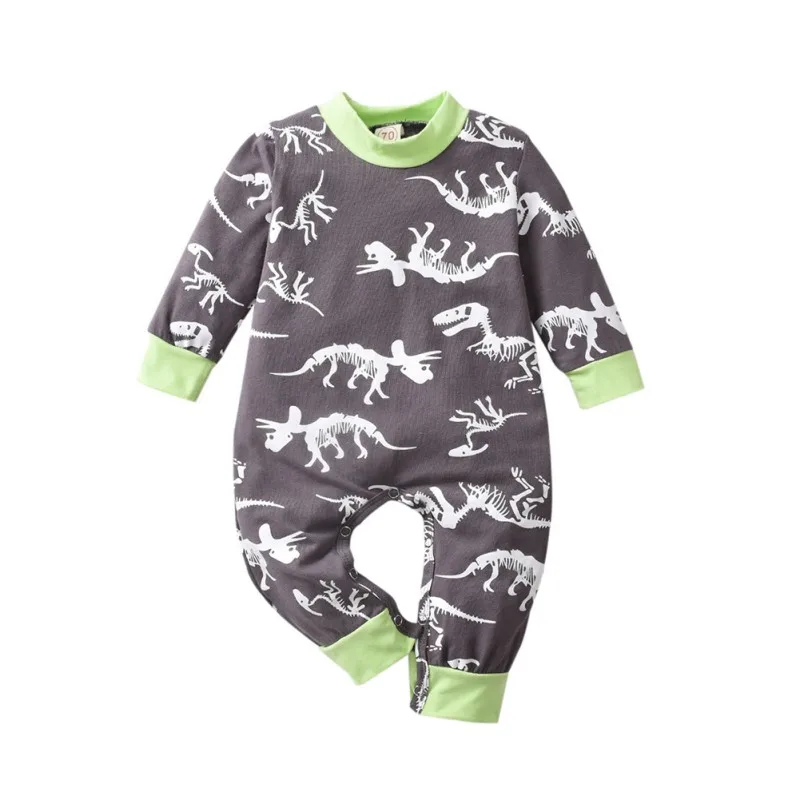 new born baby clothes boy romper winter costume bebe Dinosaur Cartoon for 0-24 Month 2019 |