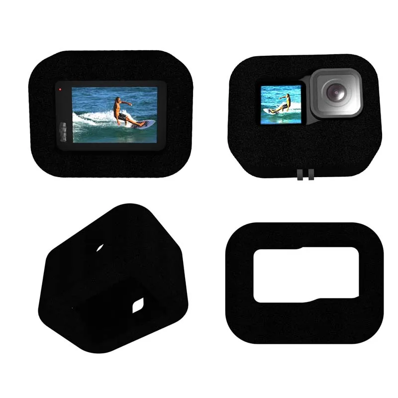 

Ветрозащитный чехол Windslayer для GoPro Hero 9, Черный ветрозащитный пенопласт, губка, шумоподавление, ветрозащитный чехол, аксессуары для камеры GoPro...