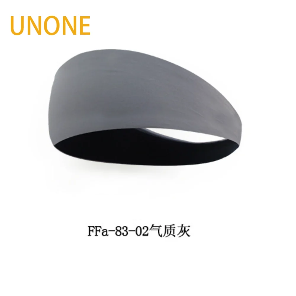 

UNONE men's running basketball fitness yoga black gray white headband hairband