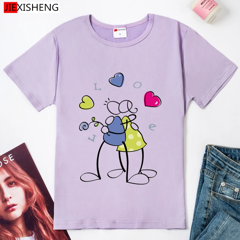 Женские футболки с принтом LOVE Graphic модная забавная Повседневная футболка