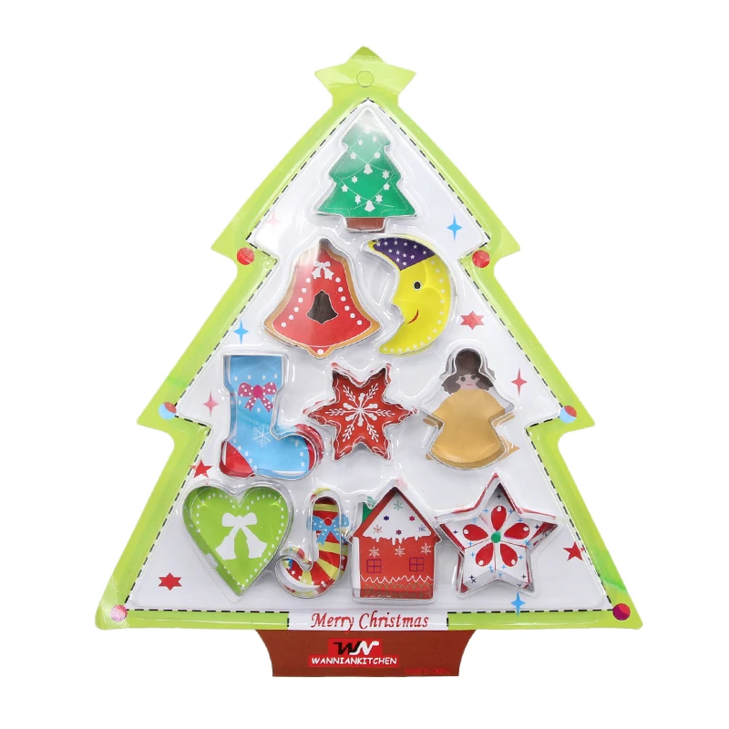 Bakeware Tools Biscuit Moulds Cookies Cutters Cake Fondant Soap Stencil Pudding Jelly Stand Decorating Christmas Baking Series | Дом и сад