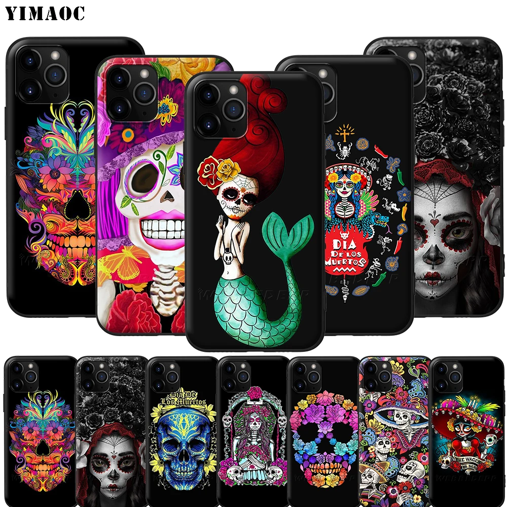Мягкий силиконовый чехол YIMAOC Catrina Day of the Dead для iPhone 12 Mini 11 Pro XS Max XR X 8 7 6 6S Plus 5 5S