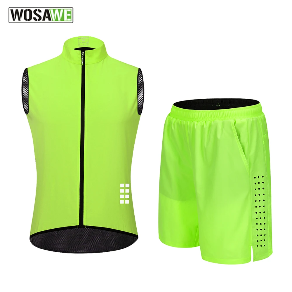 

WOSAWE Cycling Shorts set men Breathable Waterproof Windproof Shorts with 3D GEL Silicone Pad Sweat-absorbing MTB Bike Short