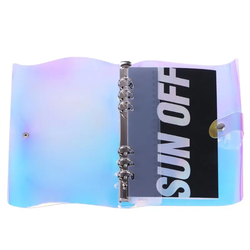 

A5 A6 6 Holes Binder Folder File Cover For Journal Note Book Diary Notepad PVC Dropshipping