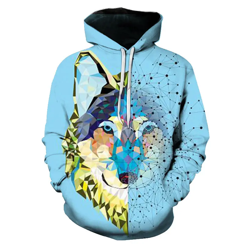 3D печать пространство галактика волк толстовки для мужчин/женщин 2019 новый лиса