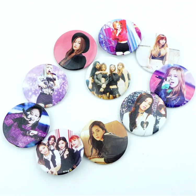 10 шт./компл. BLACKPINK альбом ПВХ значок брошь на груди орнамент из Костюмы Accessoies коллекция Симпатичные Косплэй вентиляторы подарки