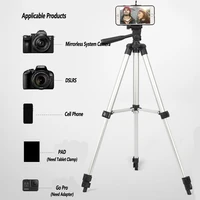 aluminum support for camera gopro mobile phone adjustable tripod ring light studio photography video lighting holder stand ne075