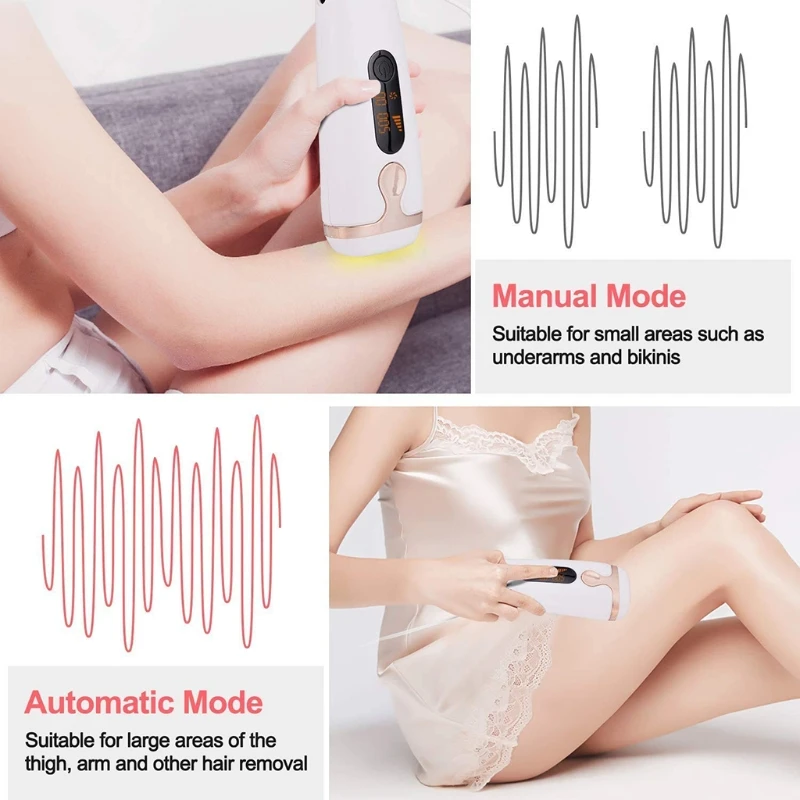 

1Set Body & Facial Hair Removal Permanent, At-home Hair Removal Device, Painless Hair Remover Machine,990,000 Flashes for Women