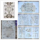 Трафареты для рисования детей, шаблоны для рисования, для самостоятельного творчества, для рисования стен, штампованная для скрапбукинга, 1 шт.