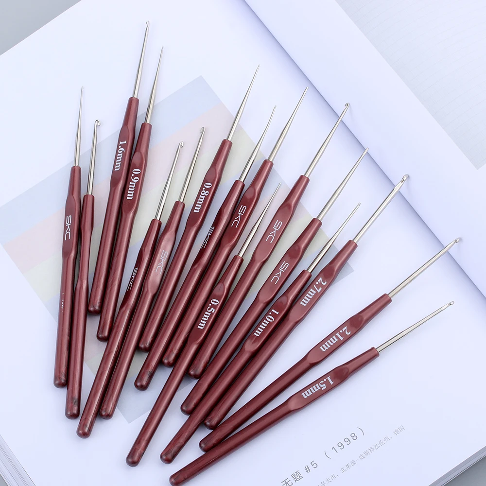 1 шт. 0 5 2 7 мм кружевной крючок для вязания крючком 16 размеров маленькие вплетать в