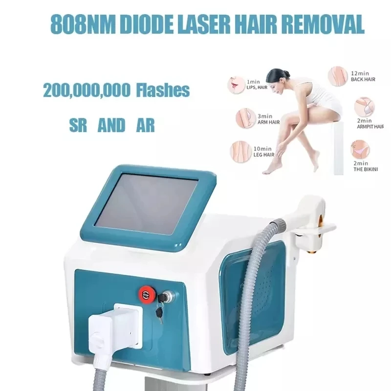 

2021 Best 800W 3 Wavelength 808nm diode laser hair removal machine Germany bar 808nm diode hair removal laser beauty machine