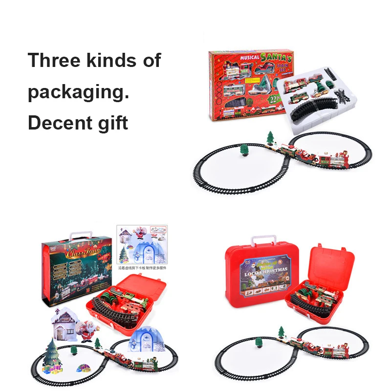 1pcs Christmas Electric Train Mini Santa Claus Rail Car Creative Tree Xmas Decor Kid Toy Gift Vehicles | Игрушки и хобби