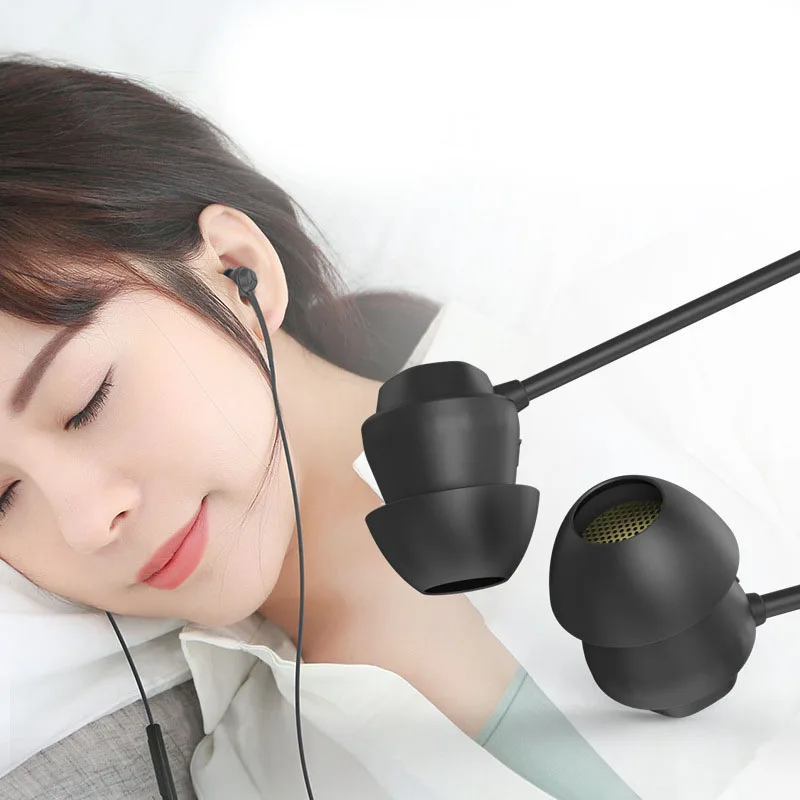 Гарнитура для сна в ушах универсальные подарочные наушники с пультом