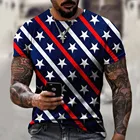 Модная футболка с американским флагом, мужская спортивная футболка, летние уличные повседневные футболки унисекс с коротким рукавом, уличные топы унисекс
