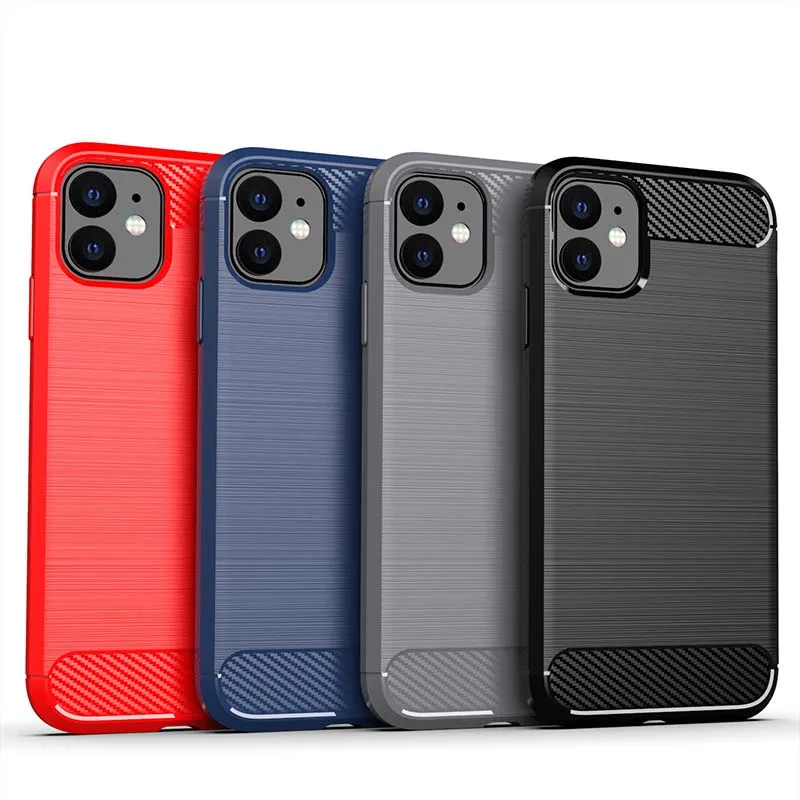 Матовый чехол для iPhone 13 12 11 Pro Max XS X S XR 7 8 Plus SE противоударный матовый Мягкий