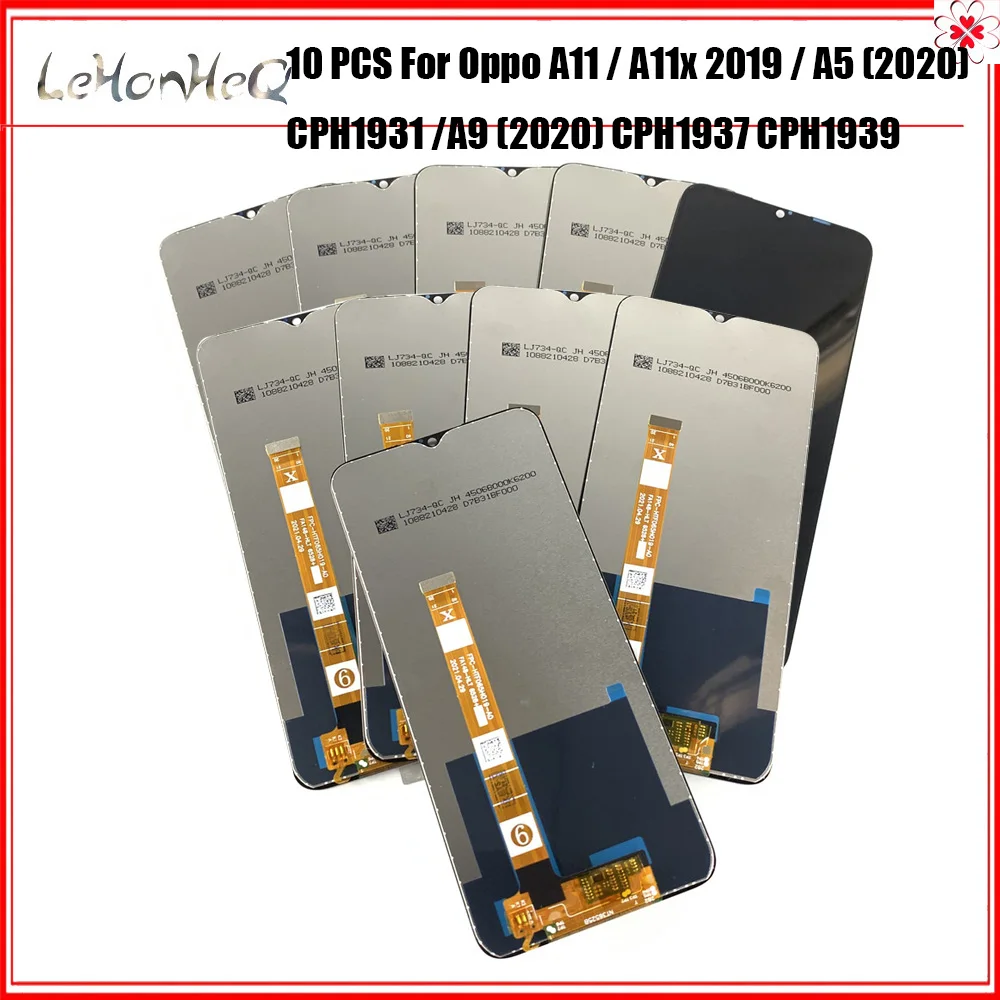 

10 шт./лот высококачественный защитный чехол для OPPO A11x / A9 2020 / Realme 5 5i 5S / A5 2020 Realme5 ЖК-дисплей Дисплей сенсорный Экран Digiziter Сенсор сборки ЖК-дисп...