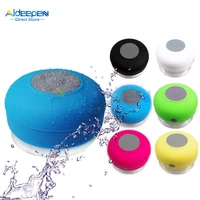 mini waterproof bluetooth speaker portable wireless handsfree speakers subwoofer music loudspeaker for bathroom showers pool