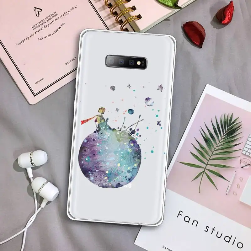

Little Prince French cartoon Phone Case Transparent For Samsung Galaxy A 71 21s S note 8 9 10 plus 20 ultra
