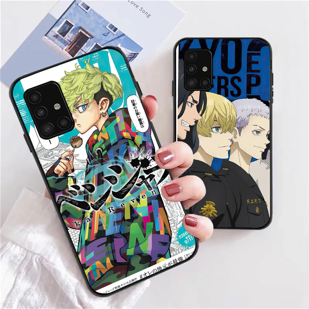 

Tokyo Avengers Japan Anime Phone Case For Samsung Galaxy A51 A52 A71 A72 4G 5G For A72 A52 Funda Carcasa Soft TPU Back Cover