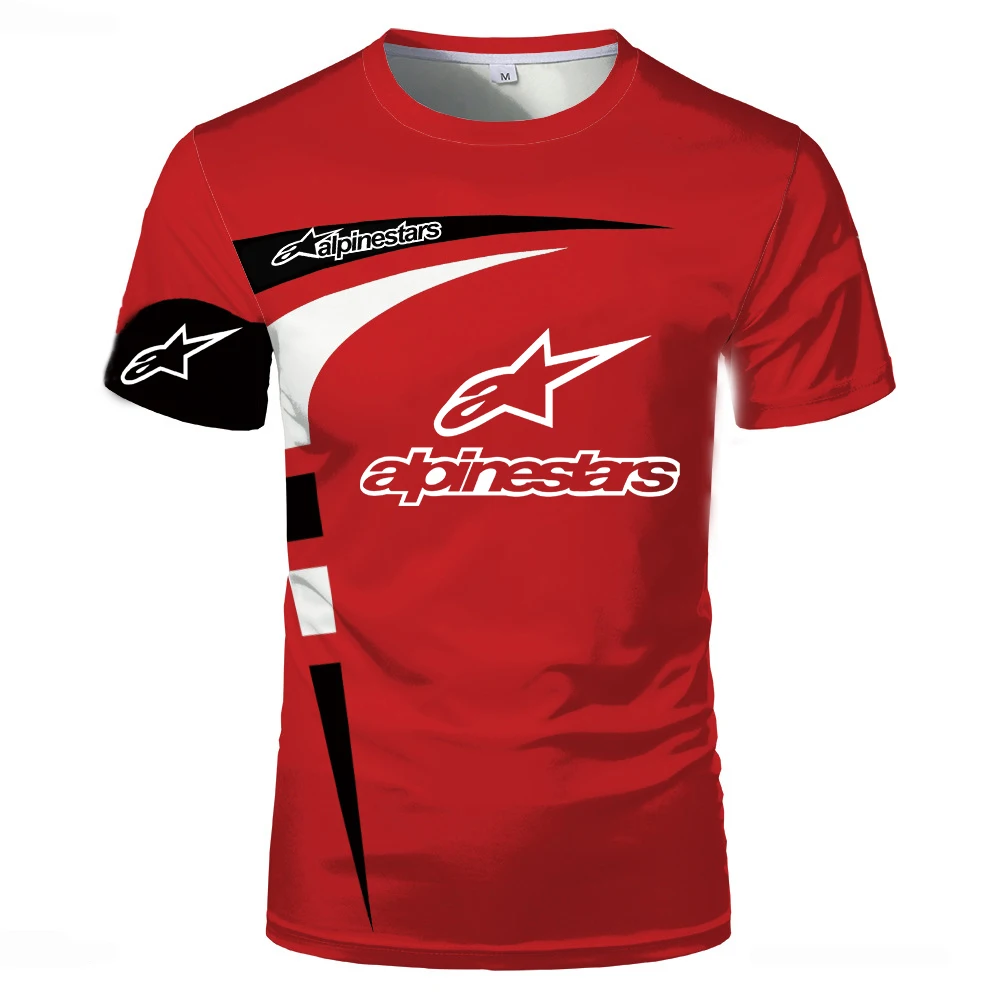 

T-Shirt A Star Men's Summer Short Sleeve Locomotive Wear Sports Logo Graphic T-Shirt Competition Large XXS-130 New