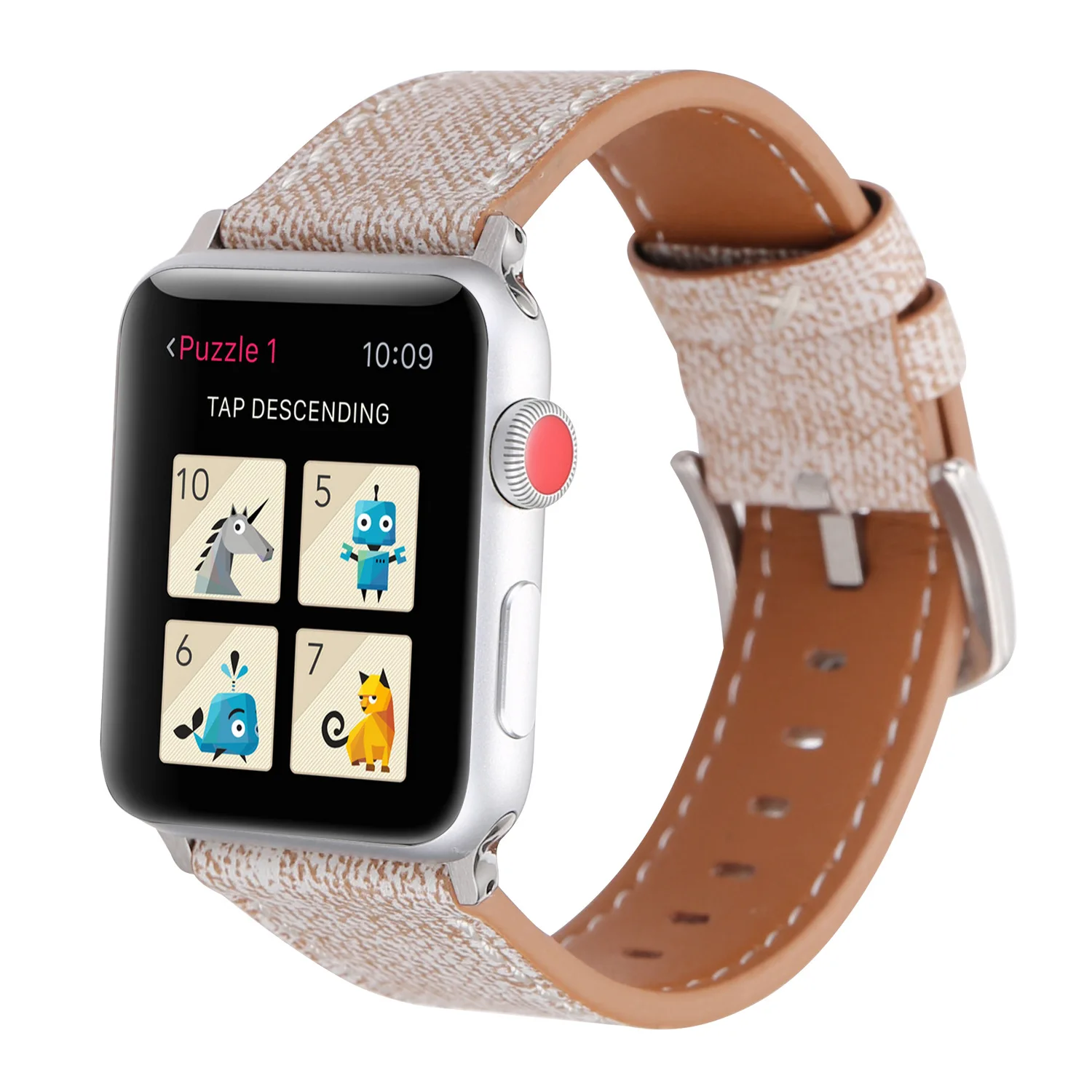 Ремешок для apple watch series 4 5 3 2 1 кожаный ремень для iwatch холст с классической пряжкой темно-синие джинсы 38 42 мм