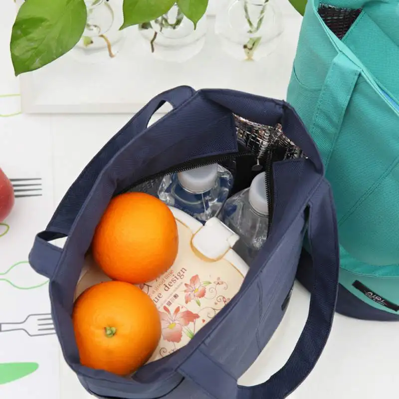 

JW-Simple Lunch Bag Thick Waterproof Insulated Lunch Box Large Capacity Outdoor Picnic Bag