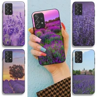 lavender purple flowers phone case for samsung galaxy a21s a31 a32 a20re a51 a52 a71 5g a72 a80 a91 s10 lite cover