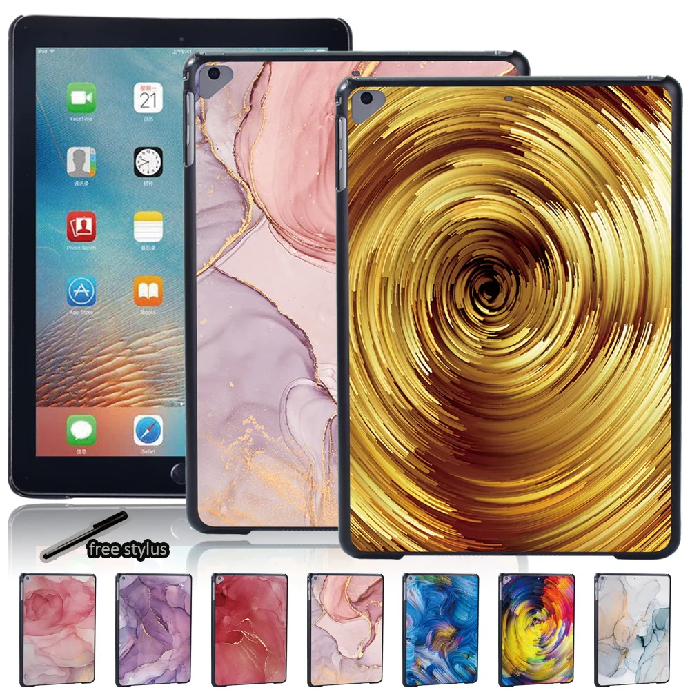 

For Apple IPad Air 4 2020 10.9" Hard Shell Tablet Case for Air/Air 2/iPad Air 3 10.5" 2019 -Anti-fall Watercolor Print Back Case